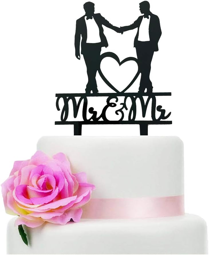 Men'S Grooming For Engagement - Mr & Mr Cake Topper, schwule
