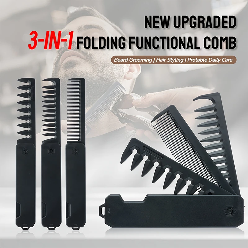 3-in-1 faltbarer Bartkamm für  – Mens Grooming Kit Bag Bewertung und Preis
